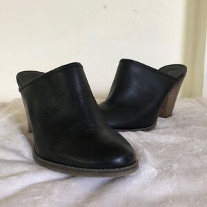 MIA CLOGS black size 10 western stitching on top